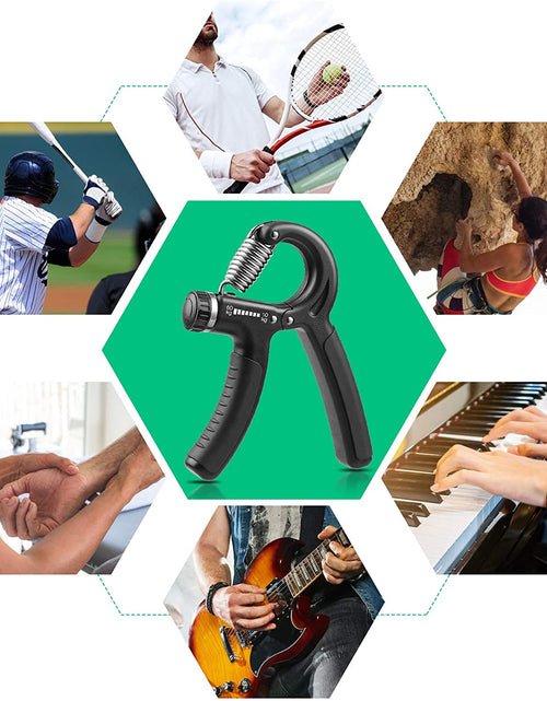 Load image into Gallery viewer, Grip Strength Trainer, Hand Grip Strengthener, Adjustable Resistance 22-132Lbs (10-60Kg), Non-Slip Gripper, Perfect for Musicians Athletes and Hand Injury Recovery