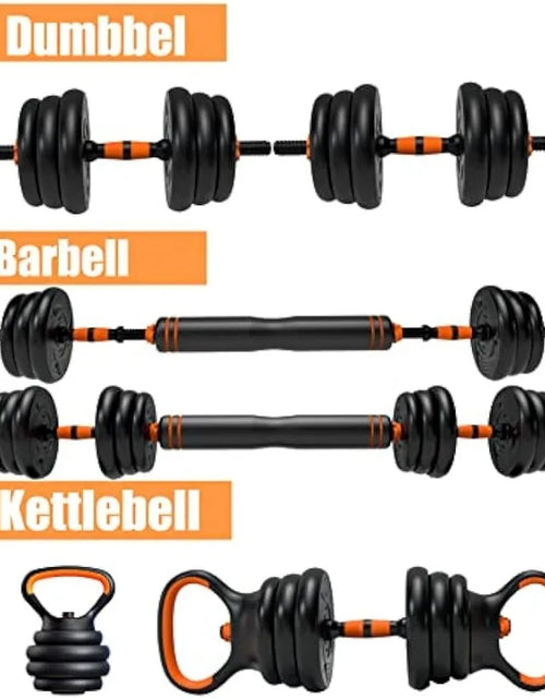 Load image into Gallery viewer, CANMALCHI Adjustable Dumbbells Weights Set 44Lbs for Indoor Workout Dumbbell Weight Barbell Perfect
