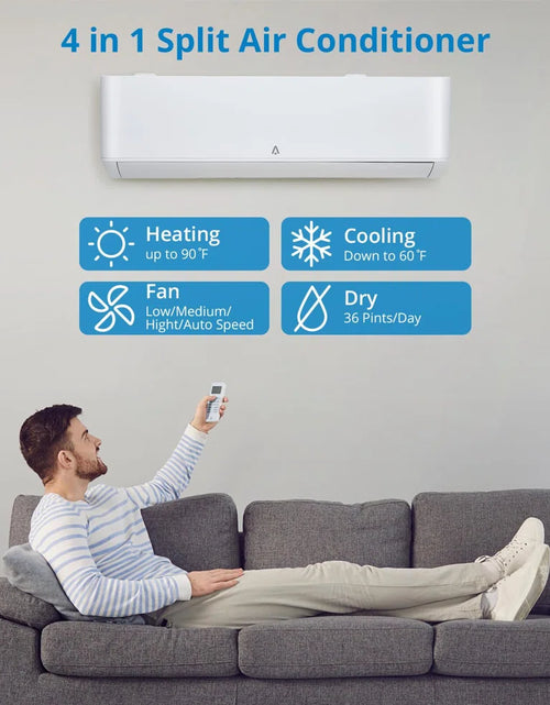 Load image into Gallery viewer, 18000 BTU Ductless Mini Split Air Conditioner with Remote Included

