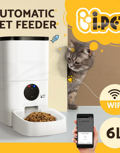 Load image into Gallery viewer, I.Pet Automatic Pet Feeder Dog Cat Feeder Camera Wifi Smart Auto Food Dispenser

