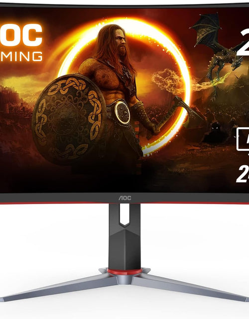 Load image into Gallery viewer, C27G2Z 27&quot; Curved Frameless Ultra-Fast Gaming Monitor, FHD 1080P, 0.5Ms 240Hz, Freesync, HDMI/DP/VGA, Height Adjustable, 3-Year Zero Dead Pixel Guarantee, Black, 27&quot; FHD Curved

