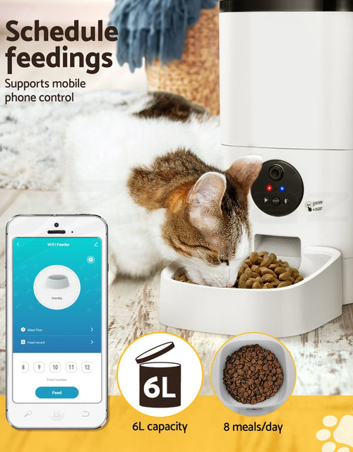 Load image into Gallery viewer, I.Pet Automatic Pet Feeder Dog Cat Feeder Camera Wifi Smart Auto Food Dispenser
