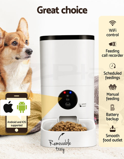 Load image into Gallery viewer, I.Pet Automatic Pet Feeder Dog Cat Feeder Camera Wifi Smart Auto Food Dispenser
