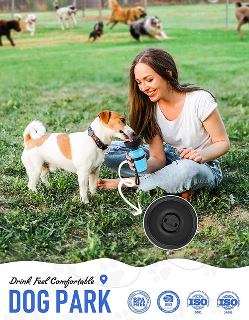 Load image into Gallery viewer, Pet Water Bottle for Dogs, Dog Water Bottle Foldable, Dog Travel Water Bottle, Dog Water Dispenser, Lightweight &amp; Convenient for Travel BPA Free
