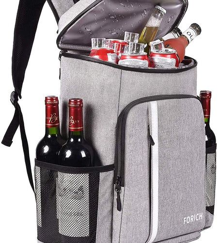 Backpack Cooler Leakproof Insulated Waterproof Backpack Cooler Bag, Lightweight Soft Beach Cooler Backpack for Men Women to Work Lunch Picnics Camping Hiking, 30 Cans