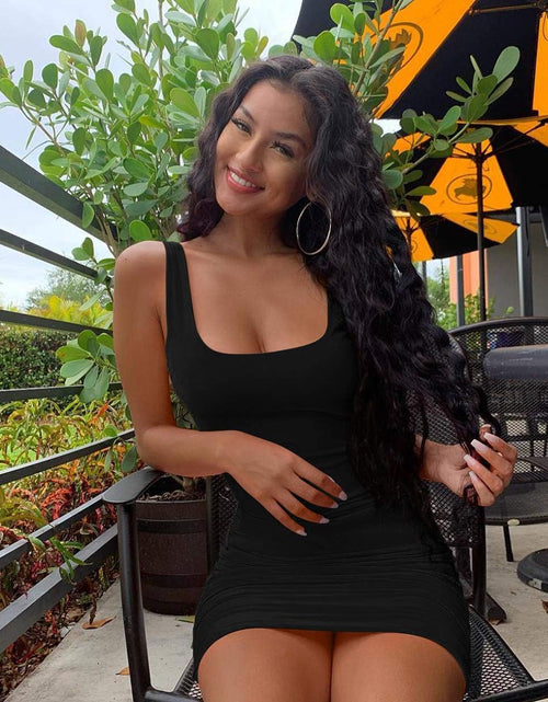 Women'S Casual Summer Sleeveless Mini Sexy Bodycon Tank Club Dress – My Store