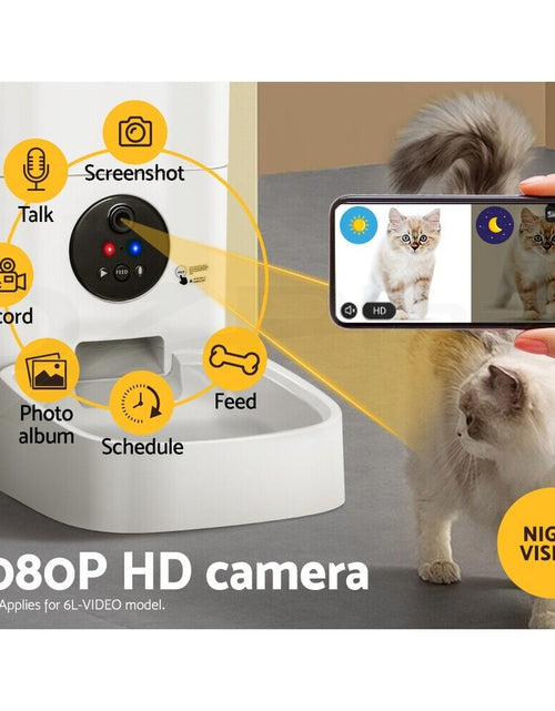 Load image into Gallery viewer, I.Pet Automatic Pet Feeder Dog Cat Feeder Camera Wifi Smart Auto Food Dispenser
