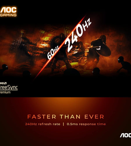 C27G2Z 27" Curved Frameless Ultra-Fast Gaming Monitor, FHD 1080P, 0.5Ms 240Hz, Freesync, HDMI/DP/VGA, Height Adjustable, 3-Year Zero Dead Pixel Guarantee, Black, 27" FHD Curved