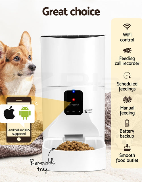 Load image into Gallery viewer, I.Pet Automatic Pet Feeder Dog Cat Feeder Camera Wifi Smart Auto Food Dispenser

