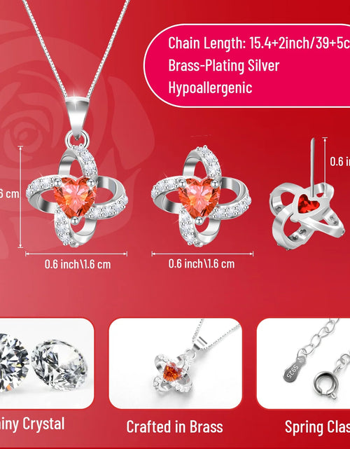 Load image into Gallery viewer, Eternal Rose with Necklace Earrings Set Birthday Gifts for Women Mom Preserved Real Flowers Mothers Day Valentines Day Gifts Anniversary Jewelry Sets for Women Grandma Wife Girlfriend Her (Blue)
