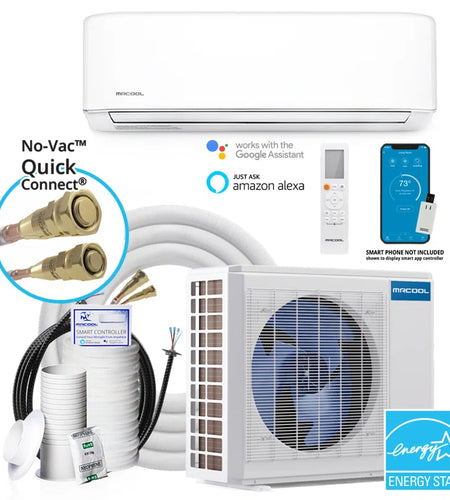 12000 BTU Ductless Mini Split Air Conditioner with Heater and Remote Included