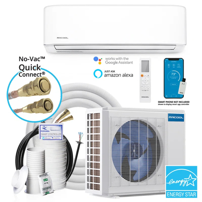 12000 BTU Ductless Mini Split Air Conditioner with Heater and Remote Included