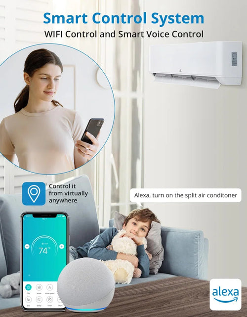 Load image into Gallery viewer, 18000 BTU Ductless Mini Split Air Conditioner with Remote Included
